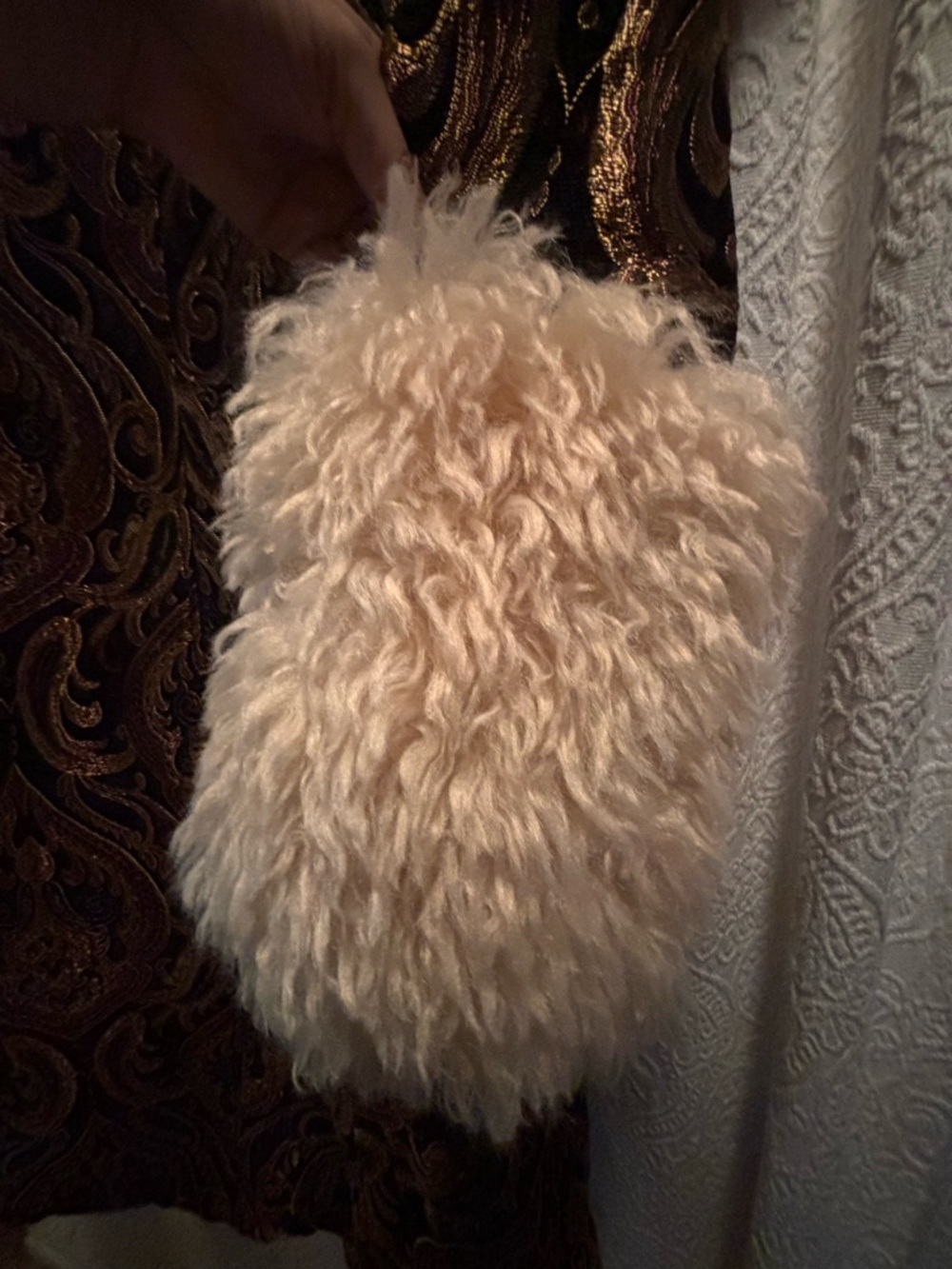AZALEA WANG Otelia Jacquard Coat with Faux Fur Trim - Picture 8 of 8
